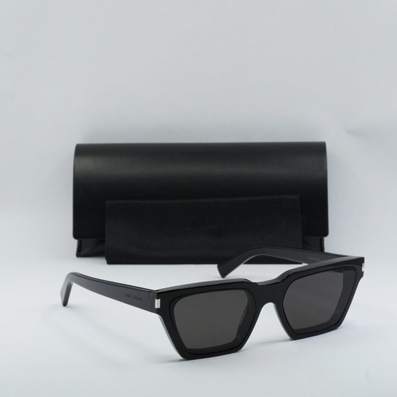 FINAL PRICE NEW SAINT LAURENT SL633 CALISTA 001 BLACK CAT EYE SUNGLASSES - Picture 9 of 15